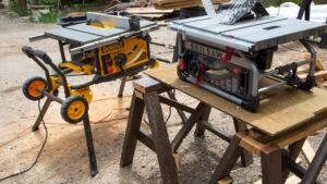 How to Attach a Portable Table Saw to a Bench