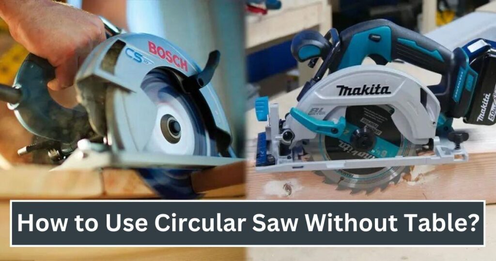how to use circular saw without table